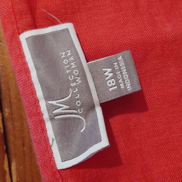 Linen Hot Pink Button Down - Picture 5 of 8